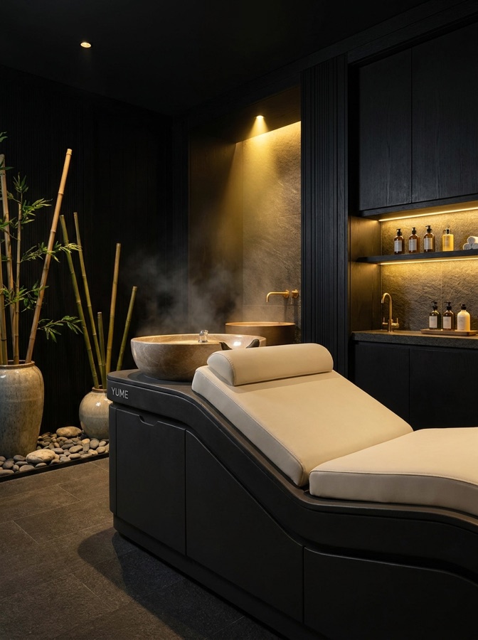 Ergonomikus japán YUME head spa fekvőágy